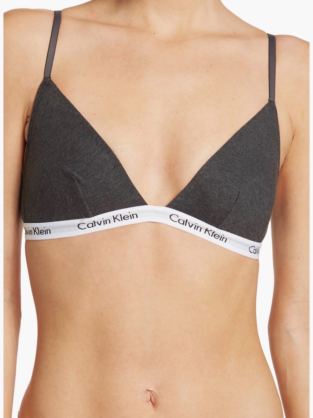 Calvin Klein Women's Grey Triangle is Bralette
